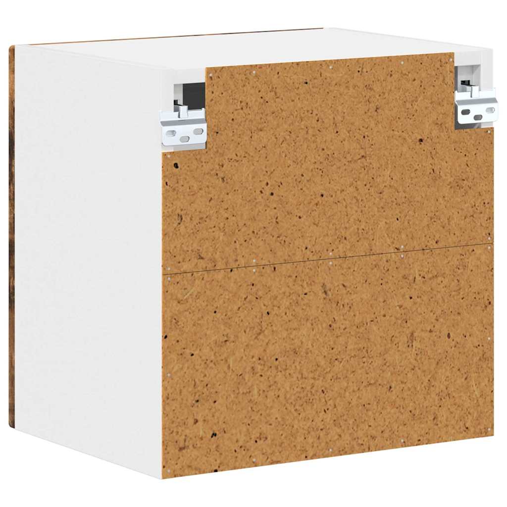 Küchenhängeschrank 2 pcs Geräucherte Eiche 40 x 31 x 40 cm